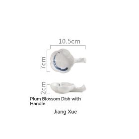 Chopsticks Shelf Sauce Multi-purpose Simple Dish Western Plate Small (Option: Jiangxue)