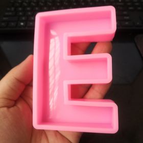 26 English Letters Silicone Resin Craft Chocolate Cake Mold (Option: E)