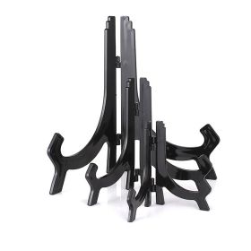 Plastic Frame Porcelain Display Frame Base (Option: Black-Medium Bracket Height 16cm)